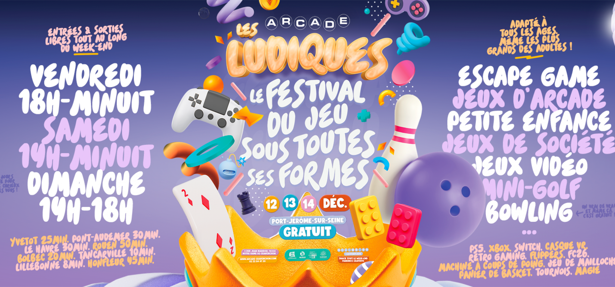 A.R.C.A.D.E. • Les Ludiques • Port-Jérôme-sur-Seine • PJ2S